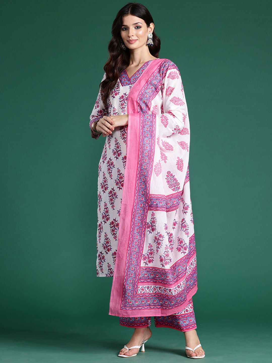 2517 Indo Era Printed Cotton Printed Kurti With Bottom Dupatta Wholesale Shop In Surat

